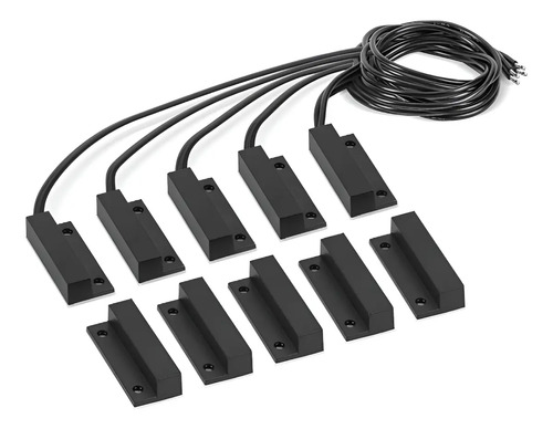 CONJUNTO SENSOR MAGNETICO C/FIO XAS SOBREPOR BLACK-5PC INTELBRAS