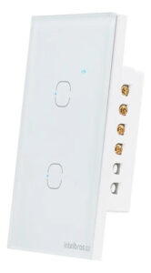 INTERRUPTOR SMART ZIGBEE TOUCH 2 BRANCO EZS 1002 INTELBRAS