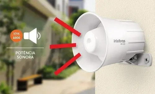 SIRENE 105 DB SIR 1000 - PRETA INTELBRAS