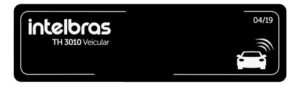 ETIQUETA DE ACIONAMENTO RFID 900MHZ TH 3010 VEICULAR INTELBRAS