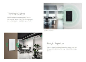 INTERRUPTOR SMART ZIGBEE TOUCH 3 BRANCO EZS 1003 INTELBRAS