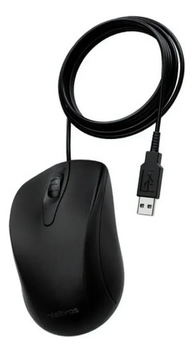 MOUSE INTELBRAS MCI20 -COM FIO PRETO INTELBRAS
