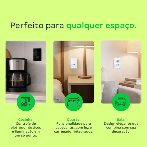 TOMADA SIMPLES 10A E 2 TECLAS WI-FI ETW 1021 BR INTELBRAS