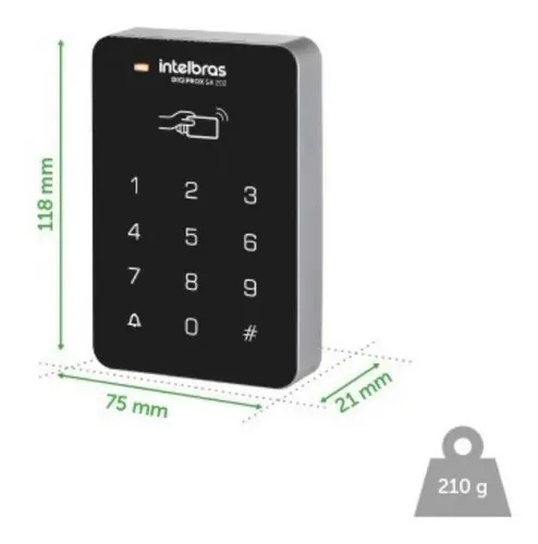 CONTROLADOR DE ACESSO DIGIPROX SA 203 INTELBRAS