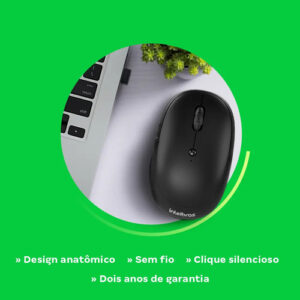 MOUSE INTELBRAS MSI100 -SEM FIO PRETO BLISTER INTELBRAS