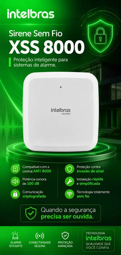 SIRENE SEM FIO XSS 8000 INTELBRAS