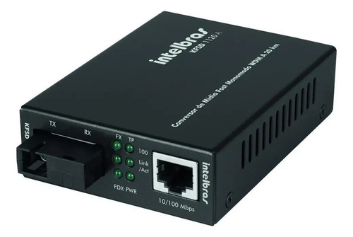 CONVERSORES DE MIDIA FAST WDM MONOMODO 20 KM - KFSD 1120 A INTELBRAS