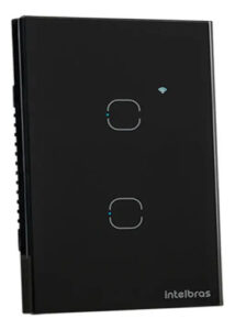 INTERRUPTOR SMART ZIGBEE TOUCH 2 PRETO EZS 1002 INTELBRAS