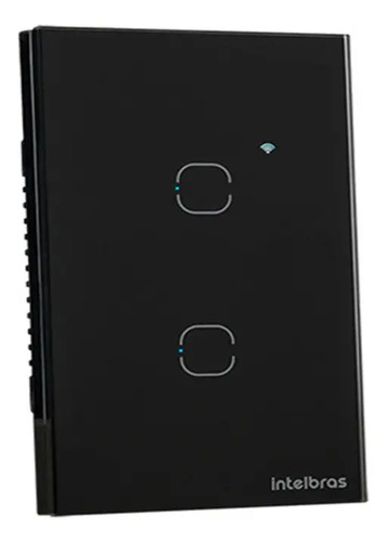 INTERRUPTOR SMART ZIGBEE TOUCH 2 PRETO EZS 1002 INTELBRAS