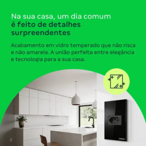 TOMADA SIMPLES 10A E 2 TECLAS WI-FI ETW 1021 PT INTELBRAS