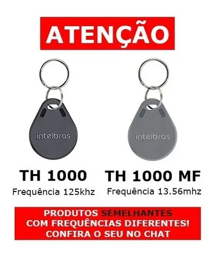 CHAVEIRO ACIONADO POR APROXIMAÇÃO RFID 125KHZ TH 1000 INTELBRAS