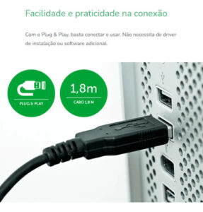 TECLADO INTELBRAS TCI10 -COM FIO PRETO INTELBRAS