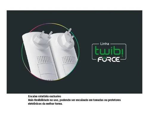 ROTEADOR EXTENSOR MESH WI-FI TWIBI FORCE PLUG GIGA INTELBRAS
