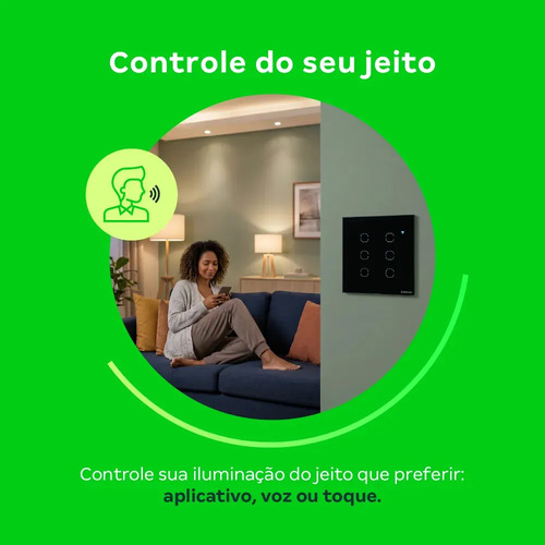 INTERRUPTOR INTELIGENTE ZIGBEE 6 TECLAS EIZ 1006 BR INTELBRAS