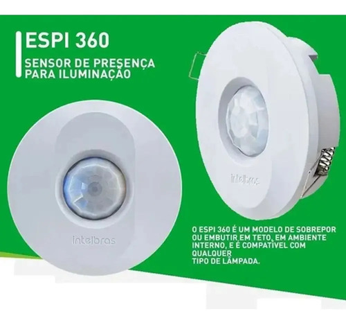 INTERRUPTOR SENSOR P/ILUMINACAO ESPI 360 INTELBRAS
