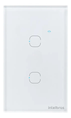 INTERRUPTOR SMART ZIGBEE TOUCH 2 BRANCO EZS 1002 INTELBRAS
