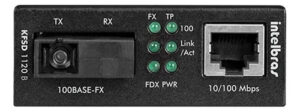 CONVERSORES DE MIDIA FAST WDM MONOMODO 20 KM - KFSD 1120 B INTELBRAS