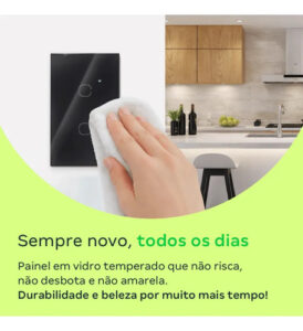 INTERRUPTOR TOUCH WI-FI 2 TECLAS EIW 1002 BR INTELBRAS