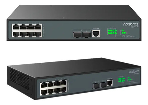SWITCH GERENCIAVEL 8P + 2P SFP 1000 BASE-X S2310G-A INTELBRAS