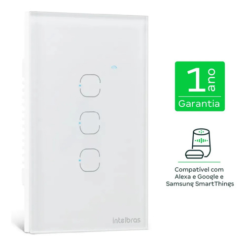 INTERRUPTOR TOUCH WI-FI 3 TECLAS EIW 1003 BR INTELBRAS