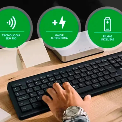 TECLADO INTELBRAS TSI50 - SEM FIO PRETO INTELBRAS