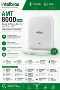 CENTRAL ALARME CONTRA ROUBO AMT 8000 PRO INTELBRAS