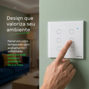 INTERRUPTOR INTELIGENTE ZIGBEE 6 TECLAS EIZ 1006 BR INTELBRAS