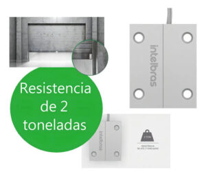 SENSOR MAGNÉTICO C/FIO XAS PORTA AÇO MINI INTELBRAS