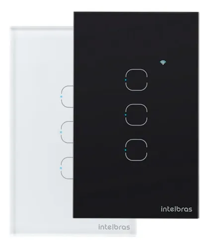 INTERRUPTOR SMART ZIGBEE TOUCH 3 PRETO EZS 1003 INTELBRAS