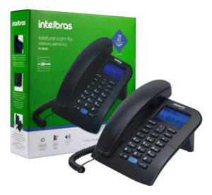 TELEFONE COM FIO TC 60 ID PRETO INTELBRAS