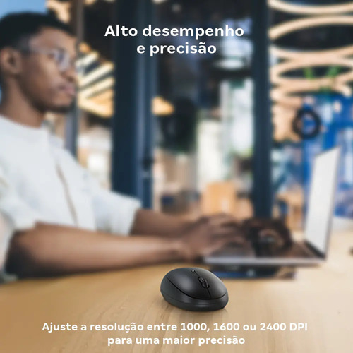 MOUSE INTELBRAS MSI100 -SEM FIO PRETO BLISTER INTELBRAS
