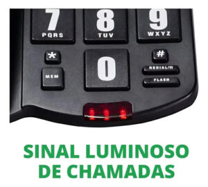 TELEFONE C/FIO TOK FACIL PRETO INTELBRAS