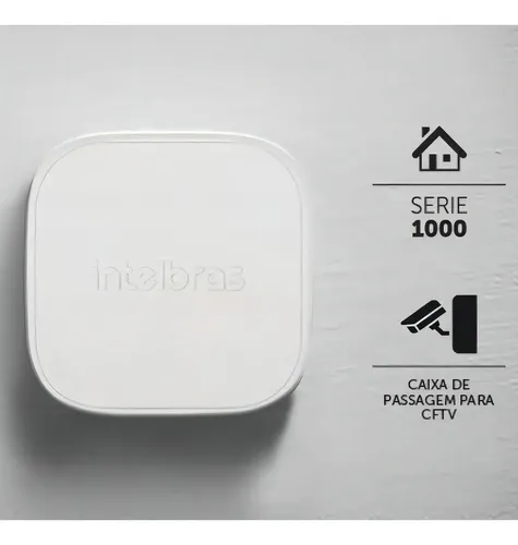 CAIXA DE PASSAGEM P/ CÂMERAS DE CFTV VBOX 1000 MINI INTELBRAS