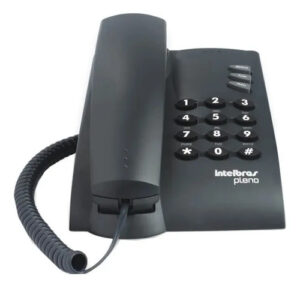 TELEFONE C/FIO PLENO PRETO INTELBRAS