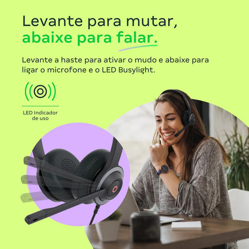 HEADSET WHS 70 DUO USB INTELBRAS