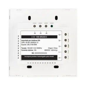 INTERRUPTOR TOUCH WI-FI 6 TECLAS EIW 1006 BR INTELBRAS