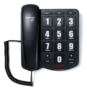 TELEFONE C/FIO TOK FACIL PRETO INTELBRAS