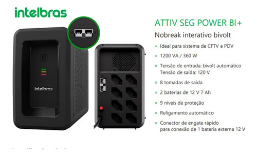 NOBREAK ATTIV SEG POWER-BI+ INTELBRAS