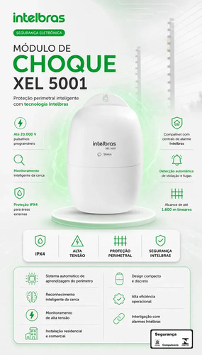 MODULO DE CHOQUE XEL 5001 INTELBRAS