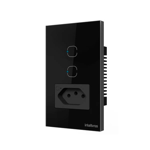 TOMADA SIMPLES 10A E 2 TECLAS WI-FI ETW 1021 PT INTELBRAS