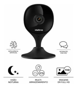 CÂMERA WI-FI FULL HD IMX C BLACK INTELBRAS