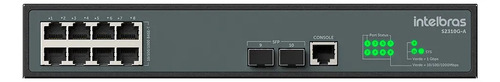 SWITCH GERENCIAVEL 8P + 2P SFP 1000 BASE-X S2310G-A INTELBRAS