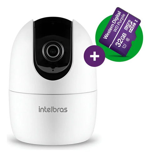 CAMERA WI-FI IM4 3MP C/ MICROSD 32GB INTELBRAS