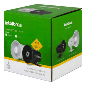 SIRENE 105 DB SIR 1000 - PRETA INTELBRAS