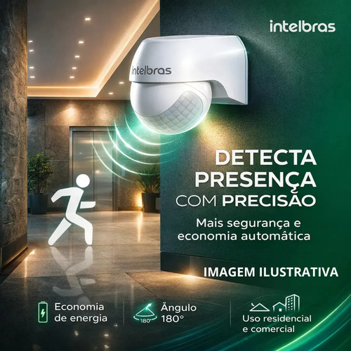INTERRUPTOR SENSOR P/ILUMINACAO ESP 180 INTELBRAS