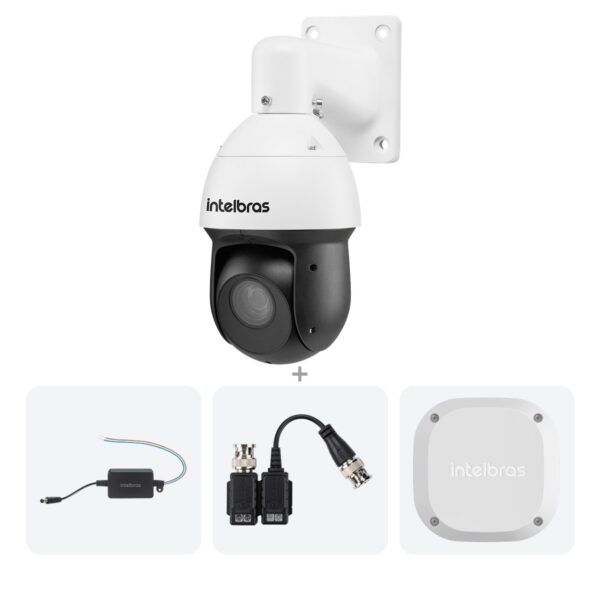Kit VHD 5225 SD IR + Fonte + Balun + Vbox