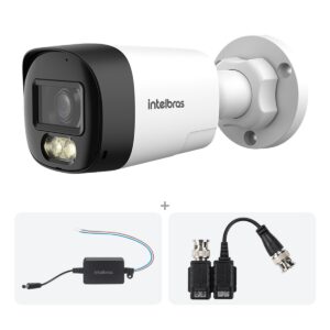 Kit VHD 3220 DUAL AUDIO FC+ CÂMERA BULLET + Fonte + Balun