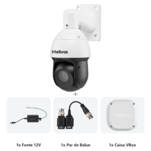 Kit VHD 5225 SD IR + Fonte + Balun + Vbox