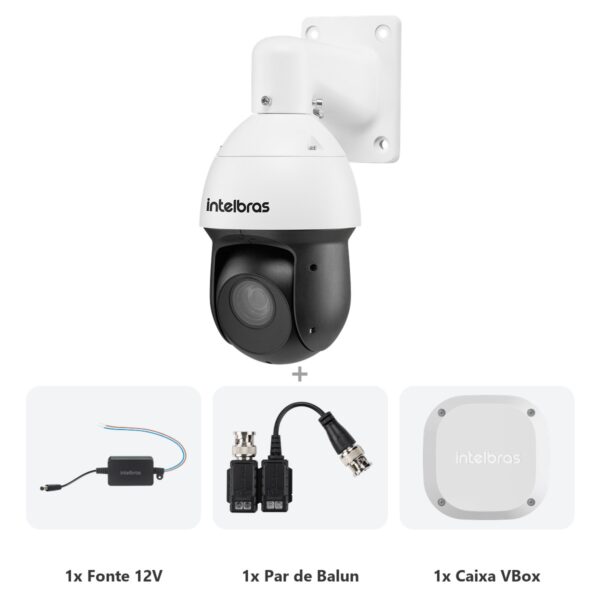 Kit VHD 5225 SD IR + Fonte + Balun + Vbox