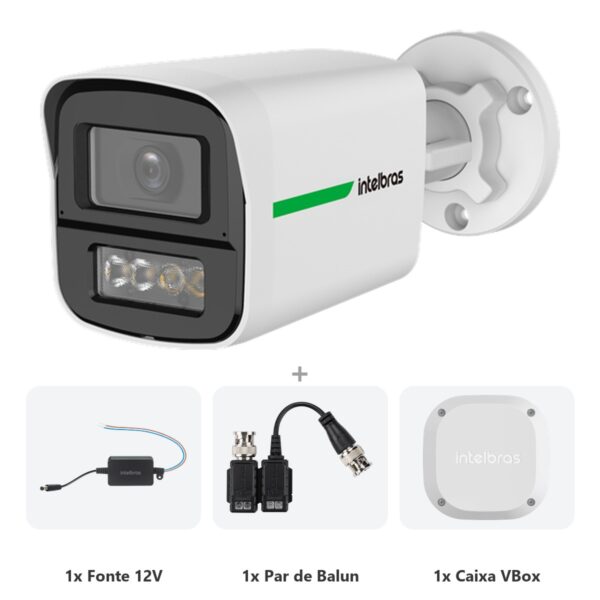 Kit VHD 5250 SUPER COLOR + Fonte + Balun + Vbox
